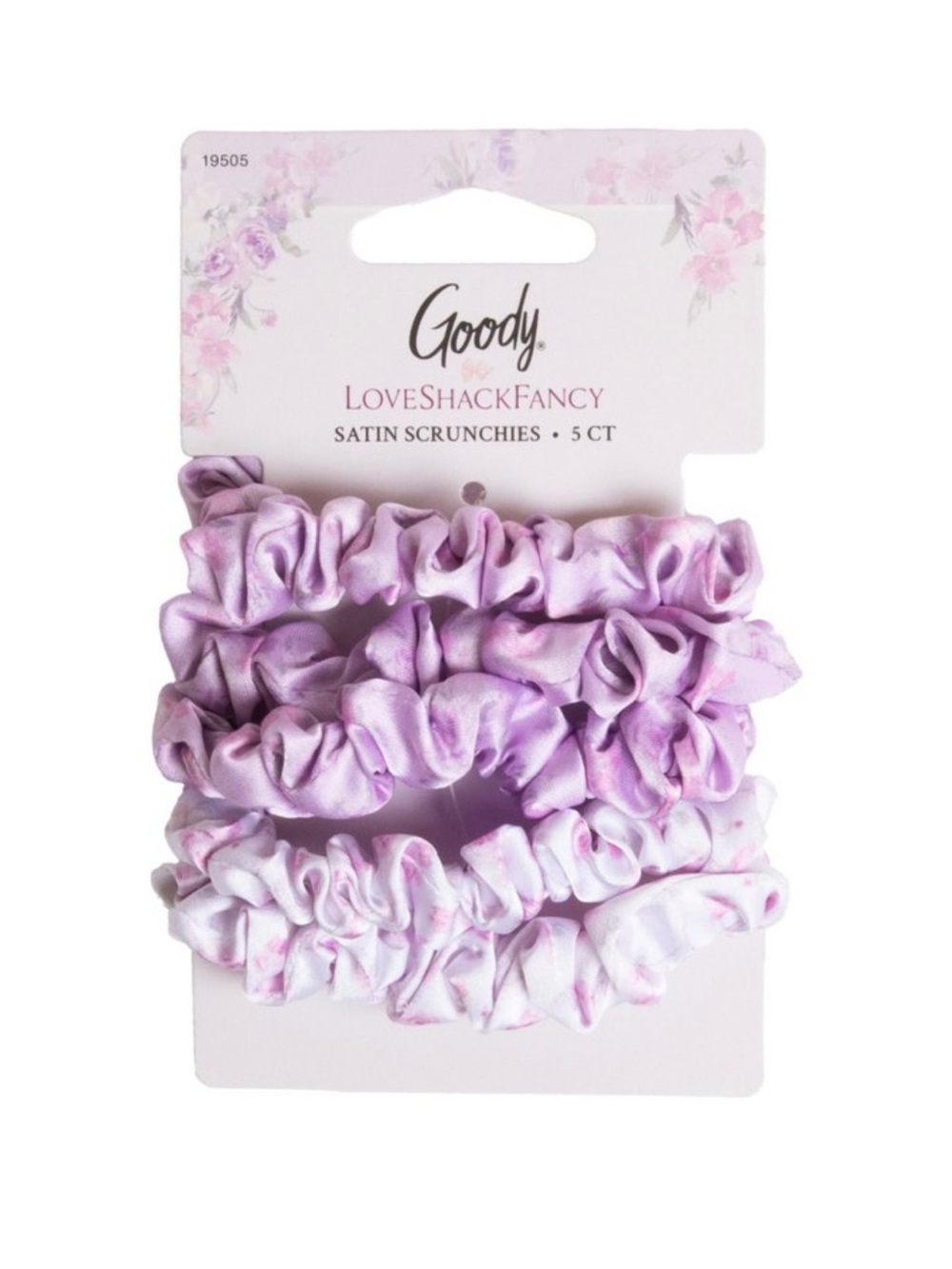 LoveShackFancy x Target Goody Happy Thoughts Ribbon Rosa Satin Scrunchie 5C